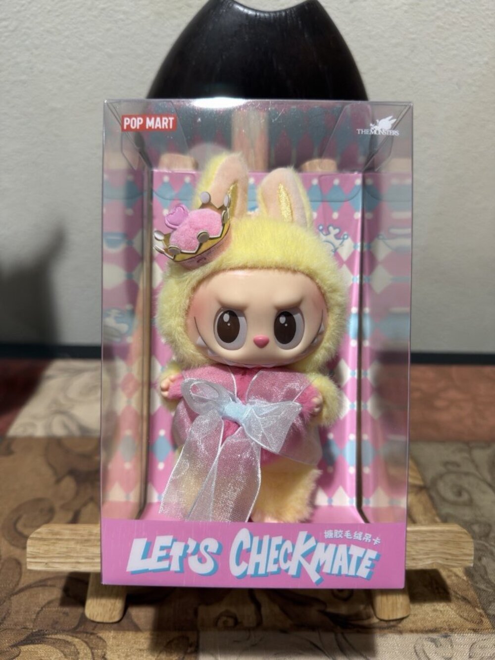 POP MART The Monsters Let’s Checkmate Labubu Queen Pink Vinyl Plush SEALED